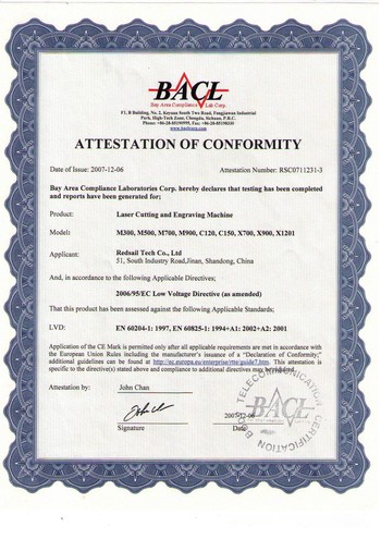 CE Certificate (Low Voltage Directive)